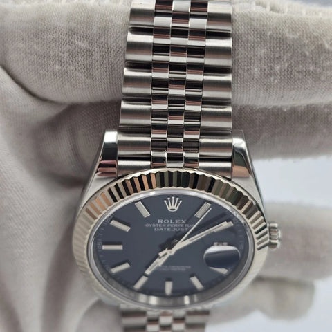 2022 PAPERS Rolex Datejust 41mm 126334 Stainless Steel Jubilee Blue Dial BOX