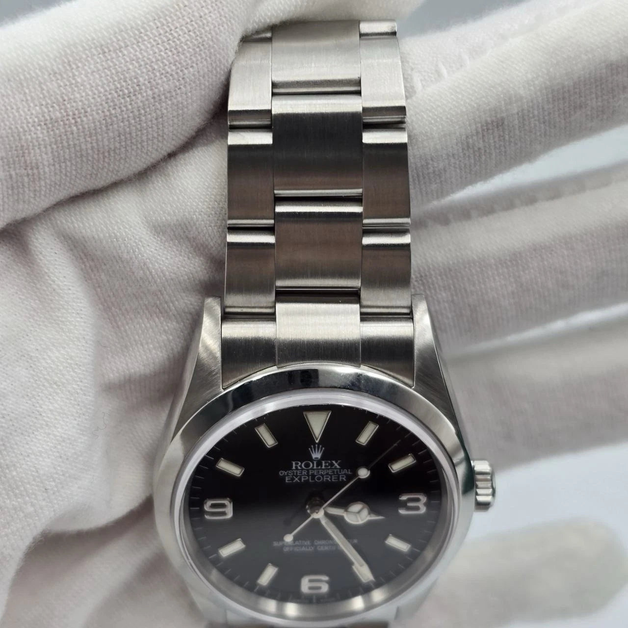 2005 Rolex Explorer l 114270 36mm Stainless Steel Black Dial Watch
