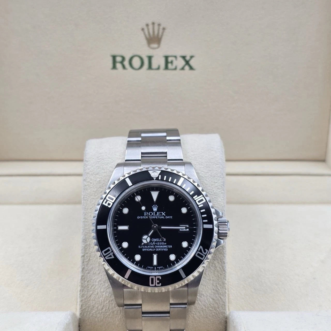 MINT 2009 Rolex Sea-Dweller 16600 Stainless Steel Black Dial 40MM Watch