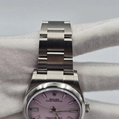 2026 NEW Rolex Oyster Perpetual Steel 36mm Candy Pink Dial 126000 UNWORN