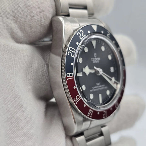 2023 PAPERS Tudor Black Bay GMT Pepsi Steel Red Blue Black 41mm 79830RB BOX