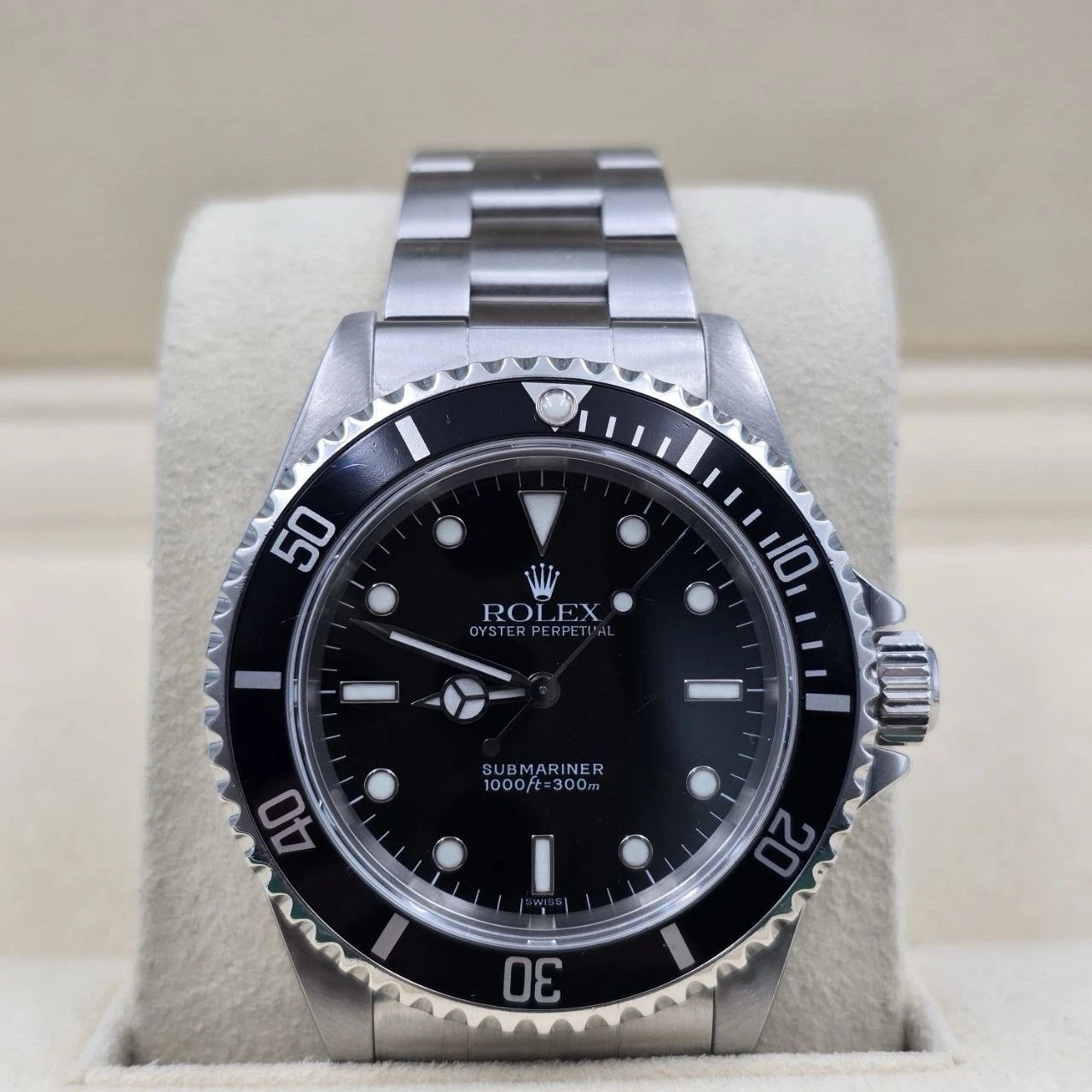 Rolex Submariner No-Date 2 Liner Black Dial Steel Oyster 40mm Watch 14060