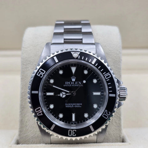 Rolex Submariner No-Date 2 Liner Black Dial Steel Oyster 40mm Watch 14060
