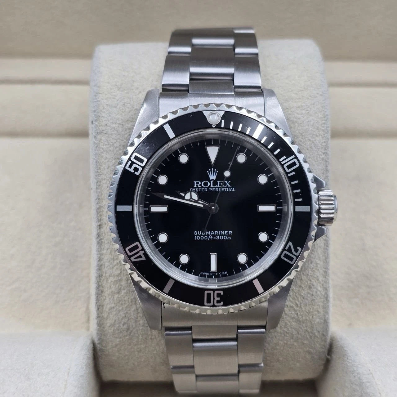 Rolex Submariner No-Date 2 Liner Black Dial Steel Oyster 40mm Watch 14060