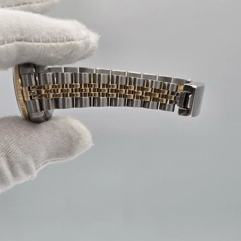 PAPERS Rolex MINT Two Tone Lady-Datejust 69173 Grey Roman Dial Jubilee Bracelet