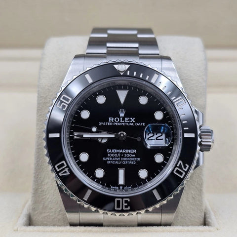 2022 PAPERS Rolex Submariner Date 41mm Black Ceramic 126610LN Watch BOX
