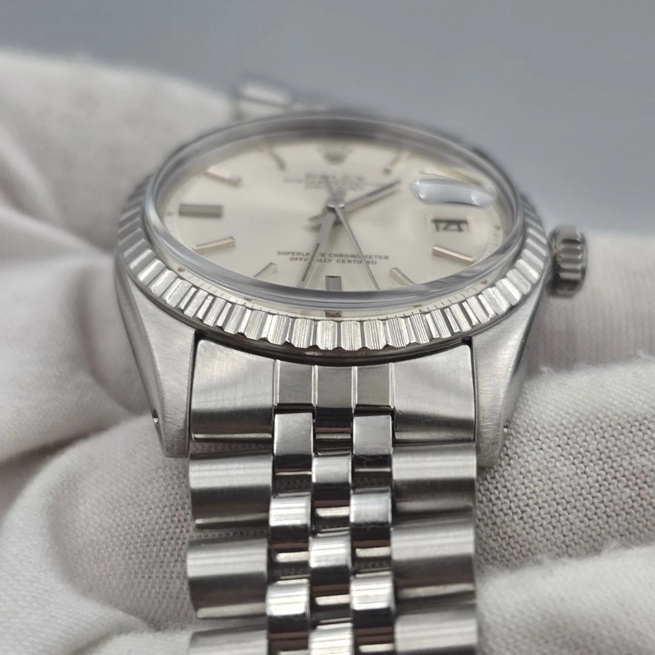 Rolex Datejust 1603 Steel Silver Dial Jubilee 36mm Automatic Watch