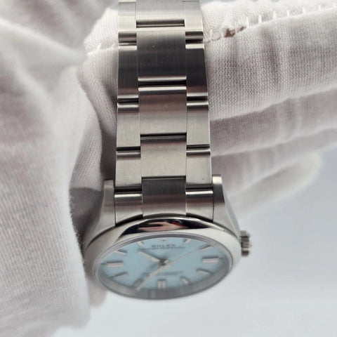 2025 NEW Rolex Oyster Perpetual 36mm Turquoise Blue Steel 126000 UNWORN