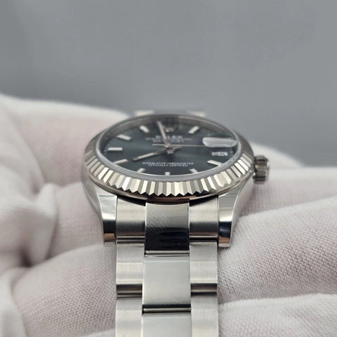 NEW 2026 Rolex Datejust 31mm Mint Green Index Fluted Oyster 278274 UNWORN