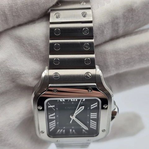 NEW 2026 Cartier Santos Medium Green Dial WSSA0061 35mm Stainless Steel BOX