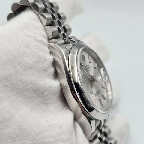 2022 PAPERS Rolex Datejust Silver Dial Stainless Steel Jubilee 36mm 126200 BOX