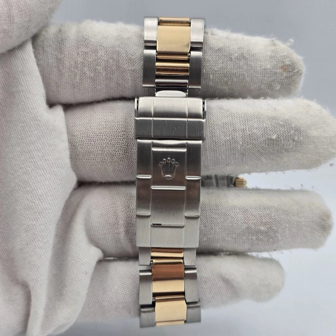 PAPERS Rolex Submariner Date 18K Gold Blue Sunburst Dial 40mm Watch 16803 BOX