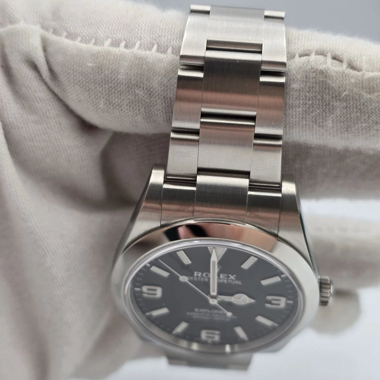 Rolex Explorer I 214270 Black Stainless Steel MK2 39mm Watch