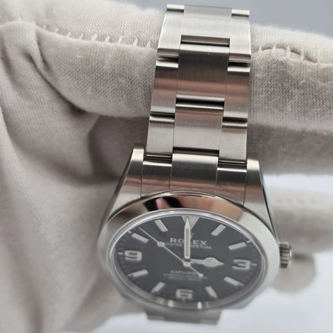 Rolex Explorer I 214270 Black Stainless Steel MK2 39mm Watch