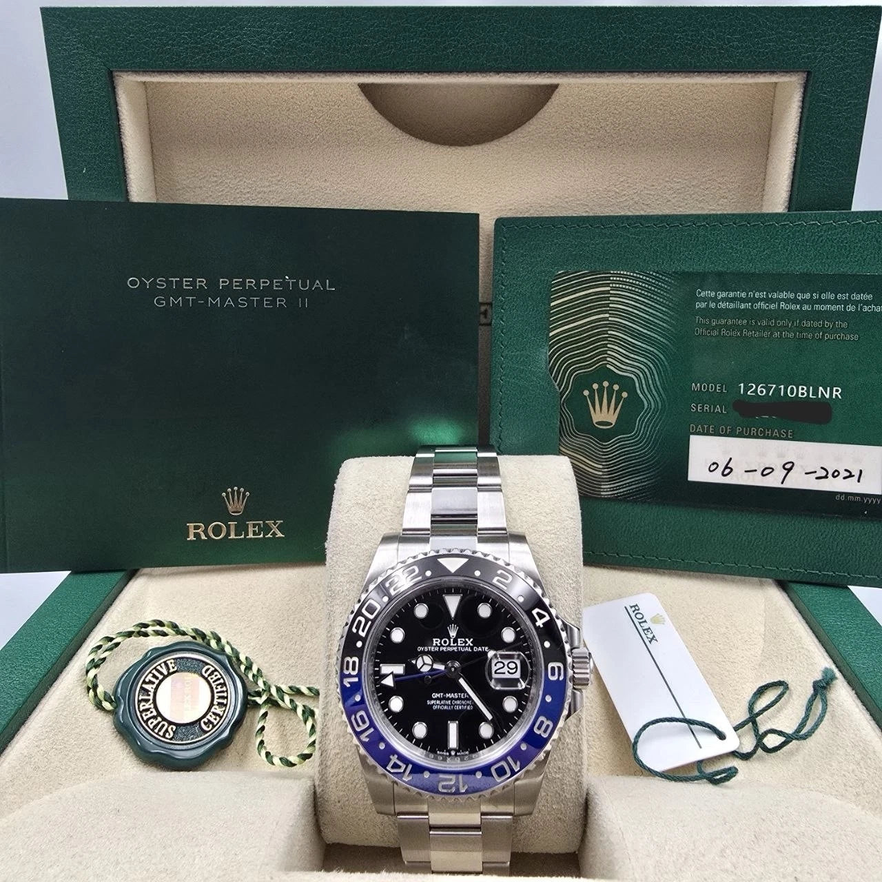 Rolex GMT-Master II Batman 126710BLNR