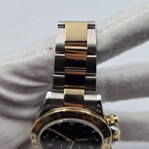 2019 PAPERS Rolex Daytona Black Dial 18K Yellow Gold Steel 116503 BOX