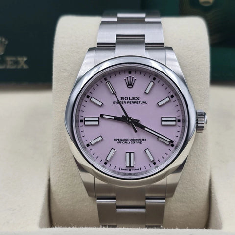 NEW 2026 Rolex Oyster Perpetual Stainless Steel 41mm Candy Pink Dial 134300