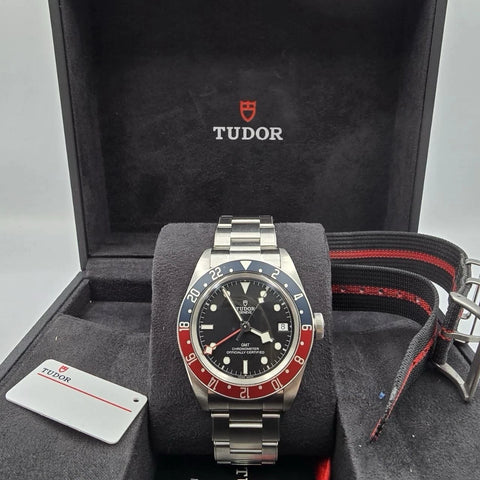 Tudor Black Bay GMT Pepsi Red Blue Steel 41mm 79830RB BOX