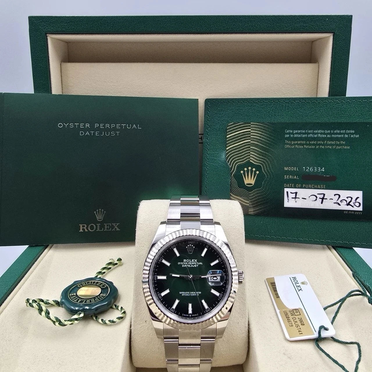 Rolex Datejust 126334 Green Ombré Dial