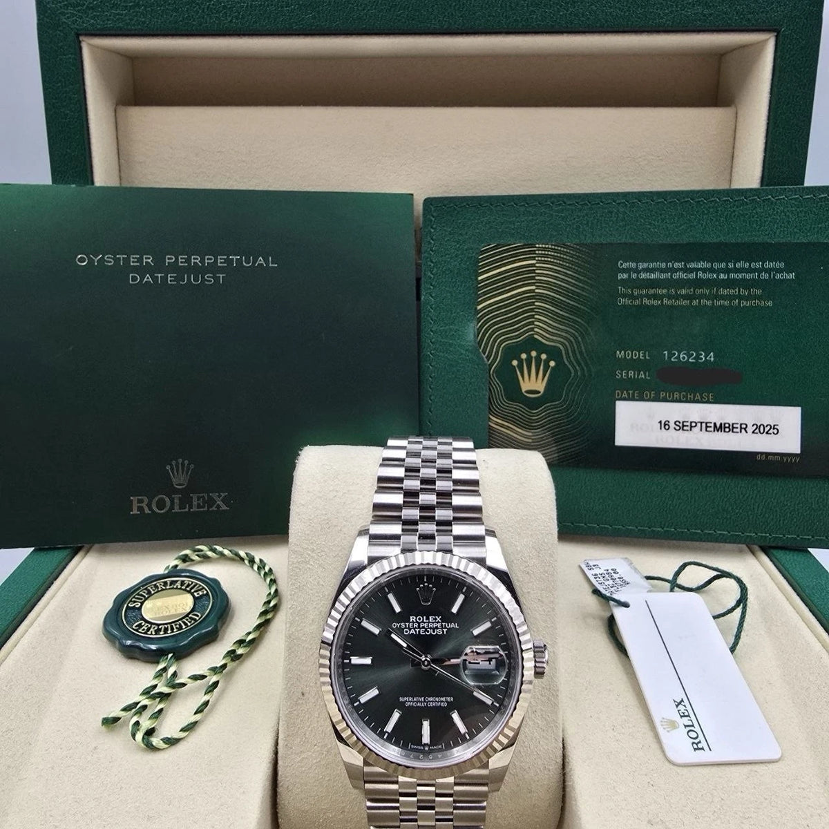 Rolex Datejust 126234 Mint Green 1