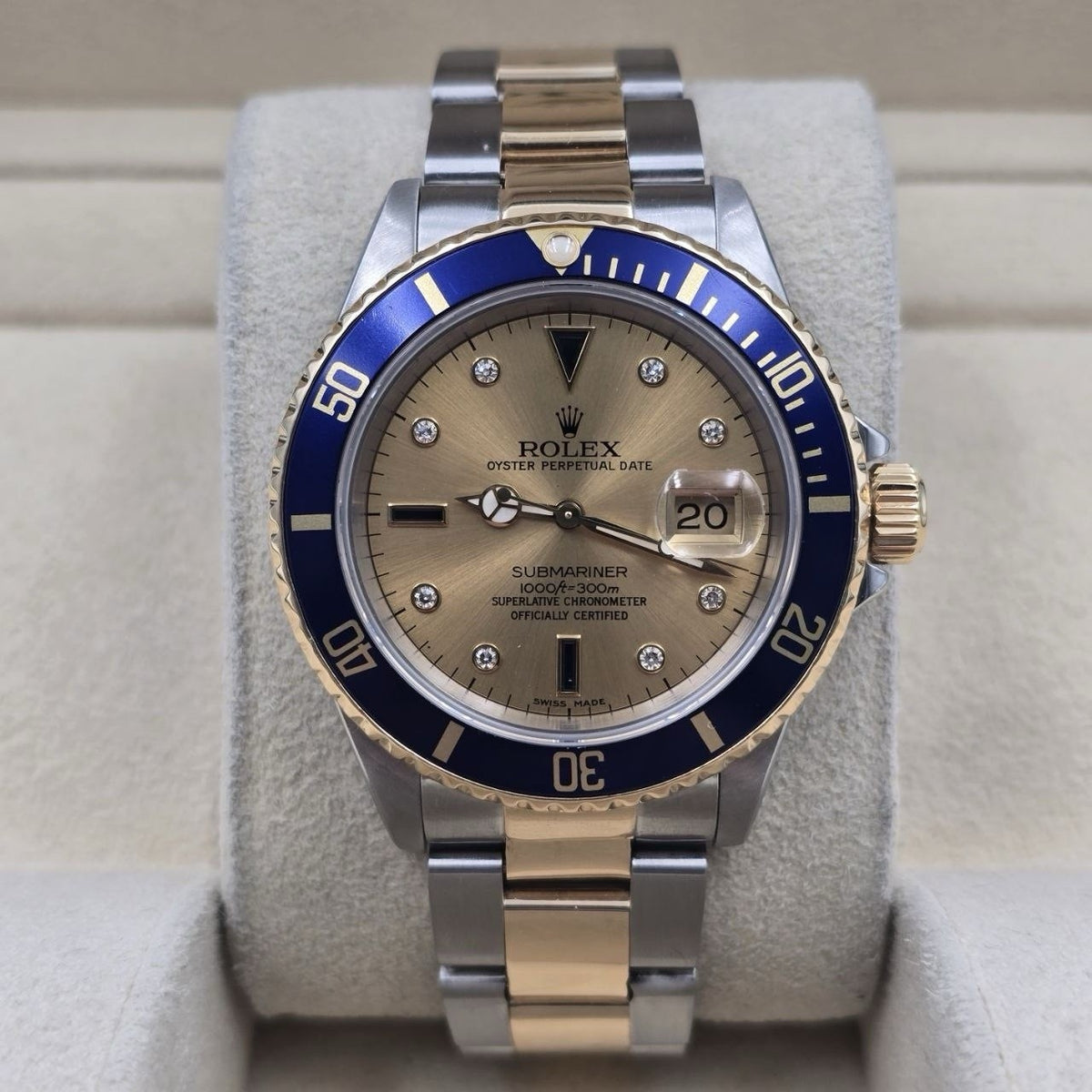 Rolex Submariner Date 16613 Two Tone Diamond