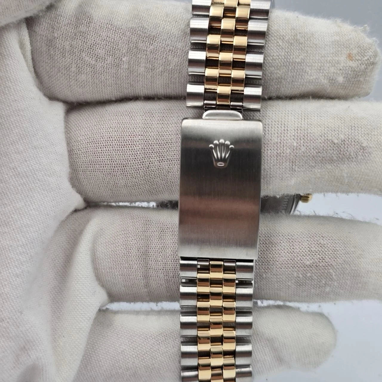 PAPERS Rolex Datejust Matte Blue Two-Tone Yellow Gold Jubilee 16013 36mm BOX