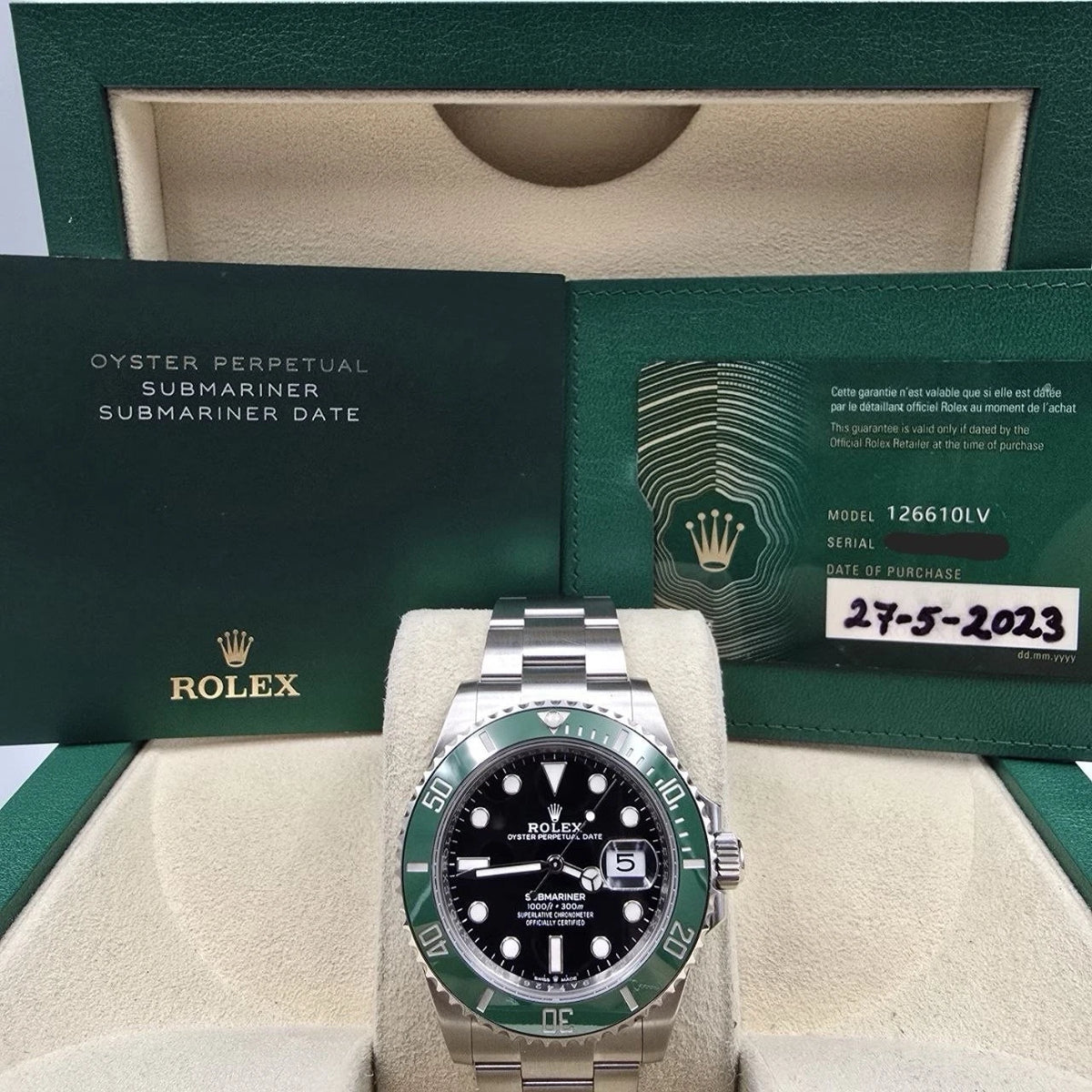PAPERS 2023 Rolex Submariner Date Starbucks Green 126610LV 41mm