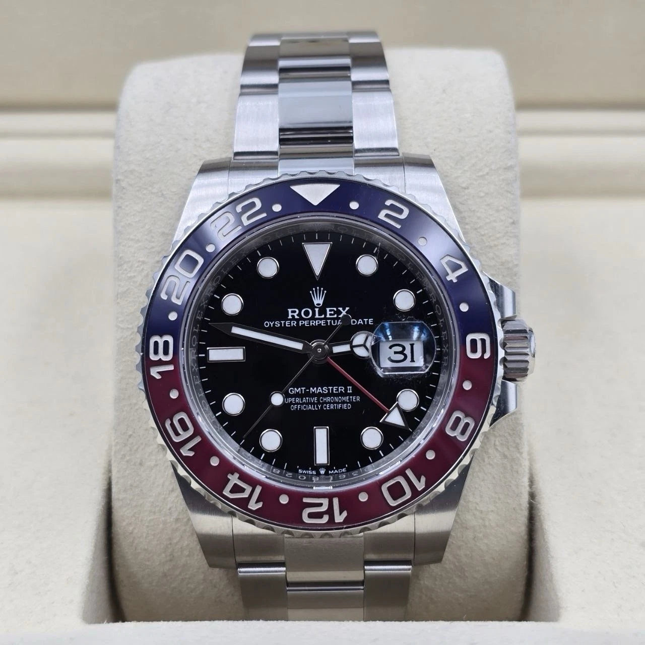 2024 PAPERS Rolex Pepsi GMT-Master ll Oyster Steel 40mm 126710BLRO BOX