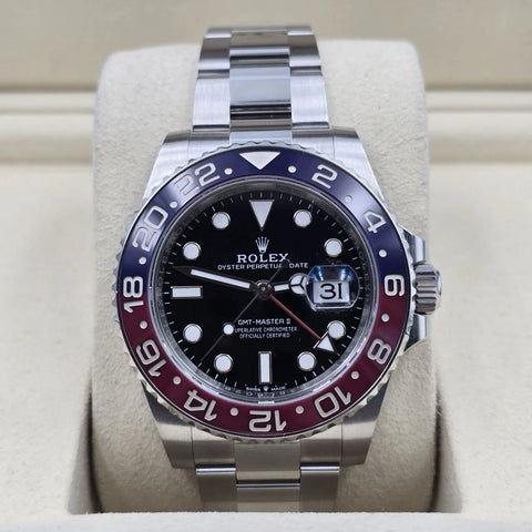 2024 PAPERS Rolex Pepsi GMT-Master ll Oyster Steel 40mm 126710BLRO BOX
