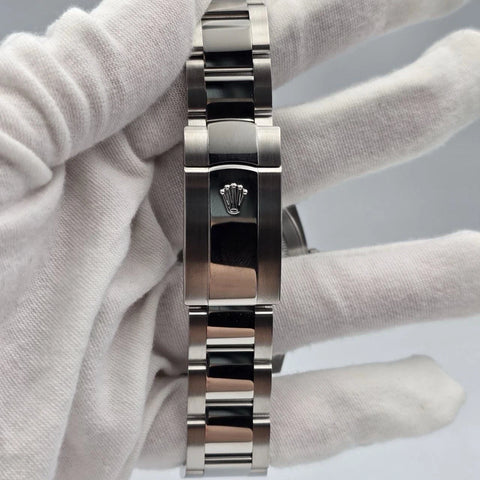 2022 PAPERS Rolex Datejust 41mm 126300 Mint Green Stick Dial Smooth Oyster BOX
