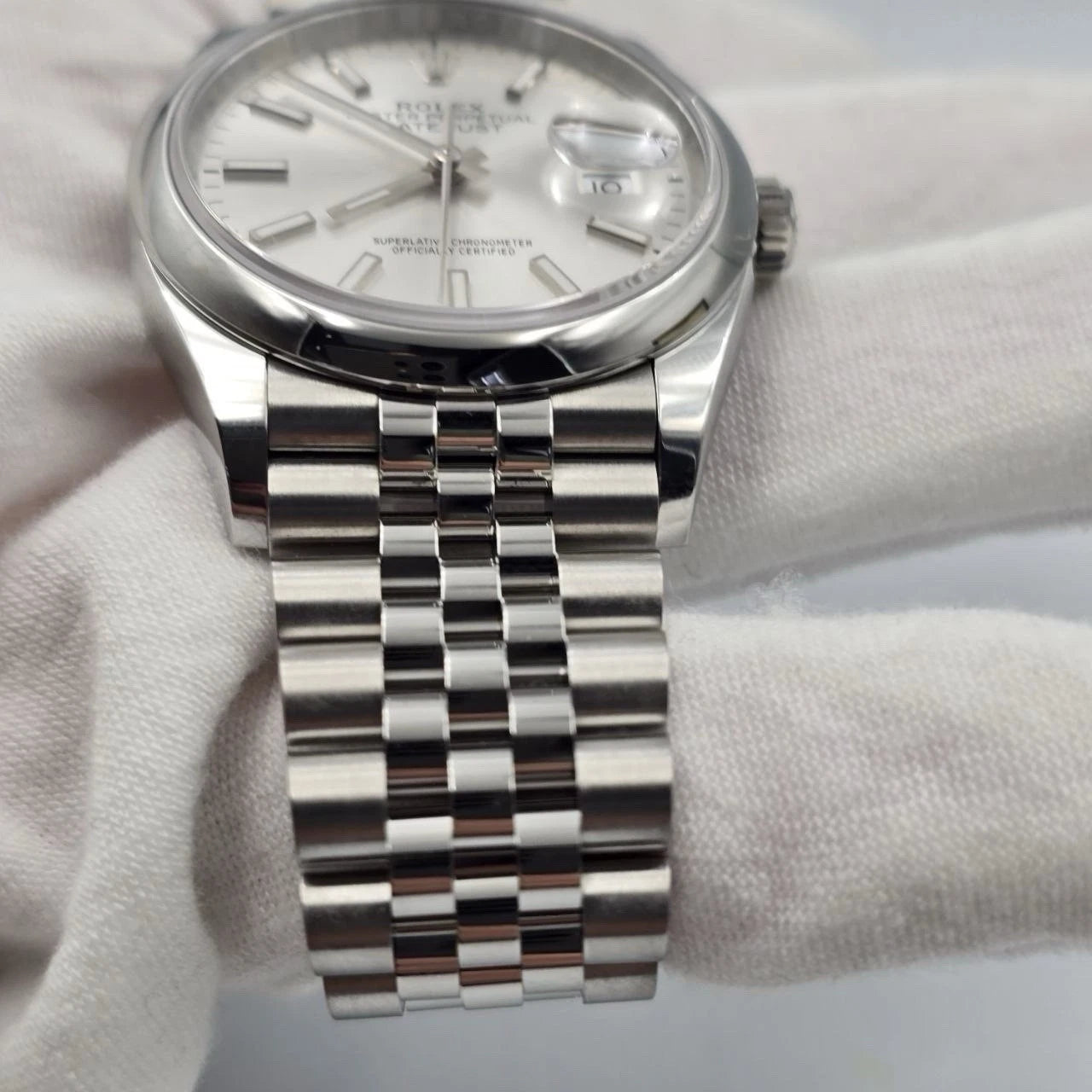 2022 PAPERS Rolex Datejust Silver Dial Stainless Steel Jubilee 36mm 126200 BOX