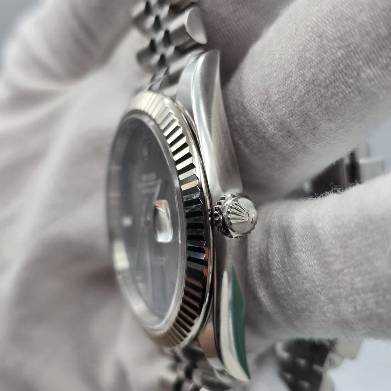 2023 PAPERS Rolex Datejust 41mm Steel Jubilee Gray Wimbledon Dial 126334 BOX