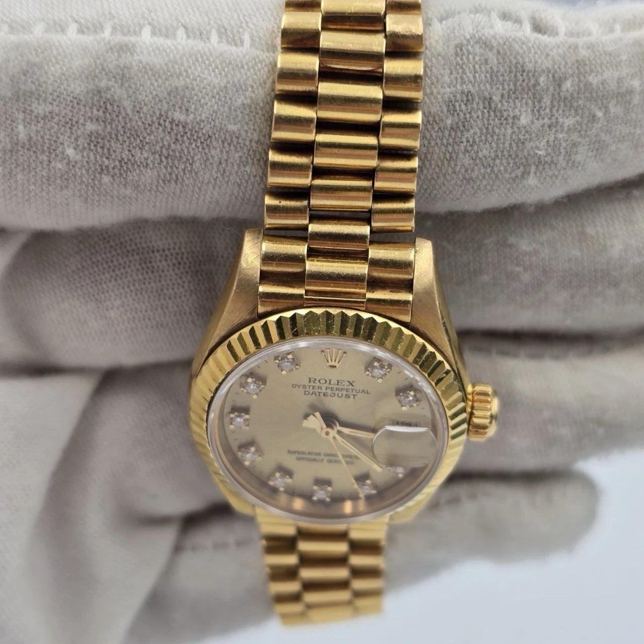Rolex Lady Datejust 69178 Champagne Diamond Dial
