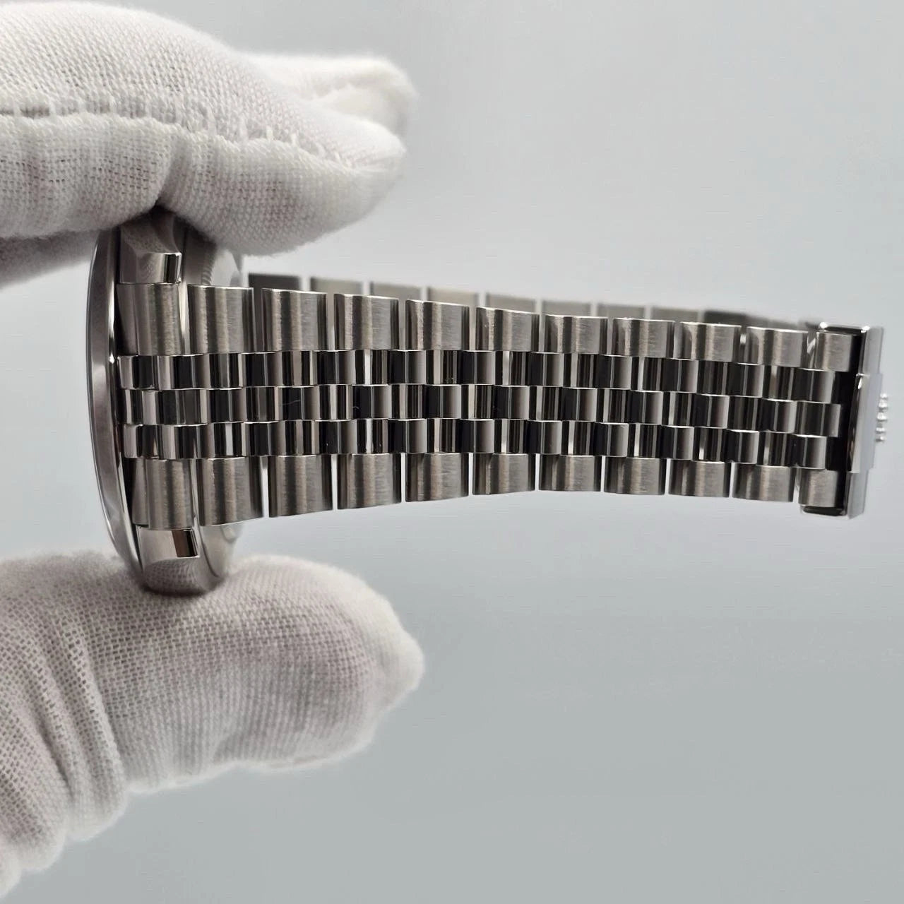 NEW 2025 Rolex Datejust 41mm Blue Stick Steel Smooth Bezel Jubilee 126300 UNWORN