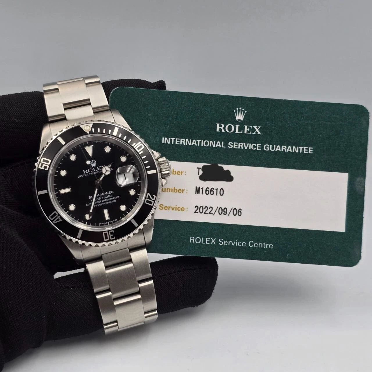 2022 RSC Rolex Submariner Date 40mm Black Dial Steel Oyster Watch 16610