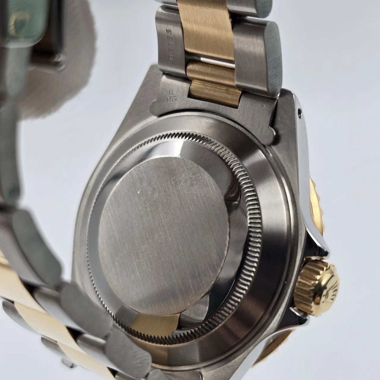 PAPERS Rolex Submariner 16613 Black Dial Two Tone Gold Steel 40mm BOX