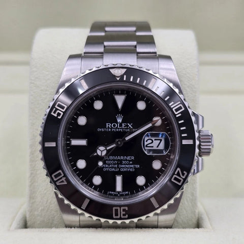 2012 PAPERS Rolex Submariner Date 116610LN Steel Black Ceramic 40mm Watch BOX