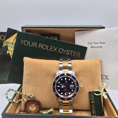 Rolex Submariner 16613 Blue Dial Two Tone