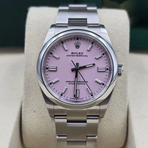 Rolex Oyster Perpetual 126000 Candy Pink Dial