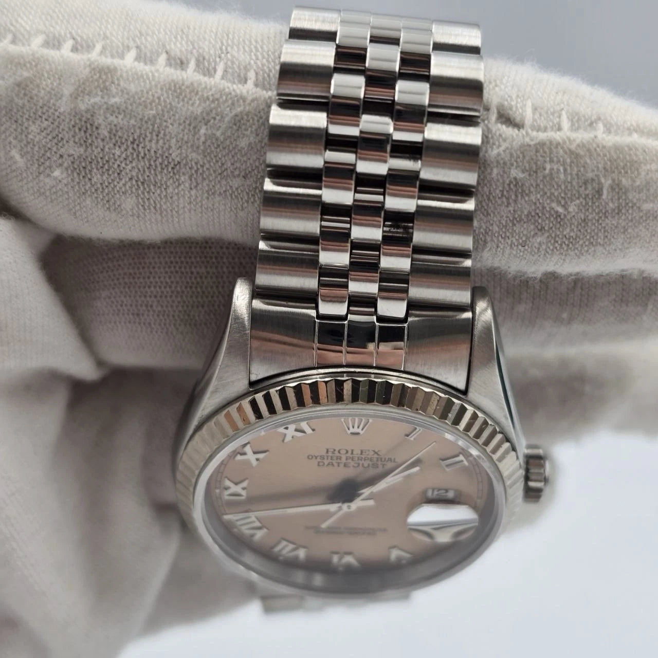 Rolex Datejust 16234 Pink Roman Dial