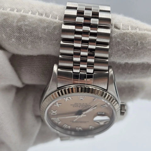 Rolex Datejust 16234 Pink Roman Dial
