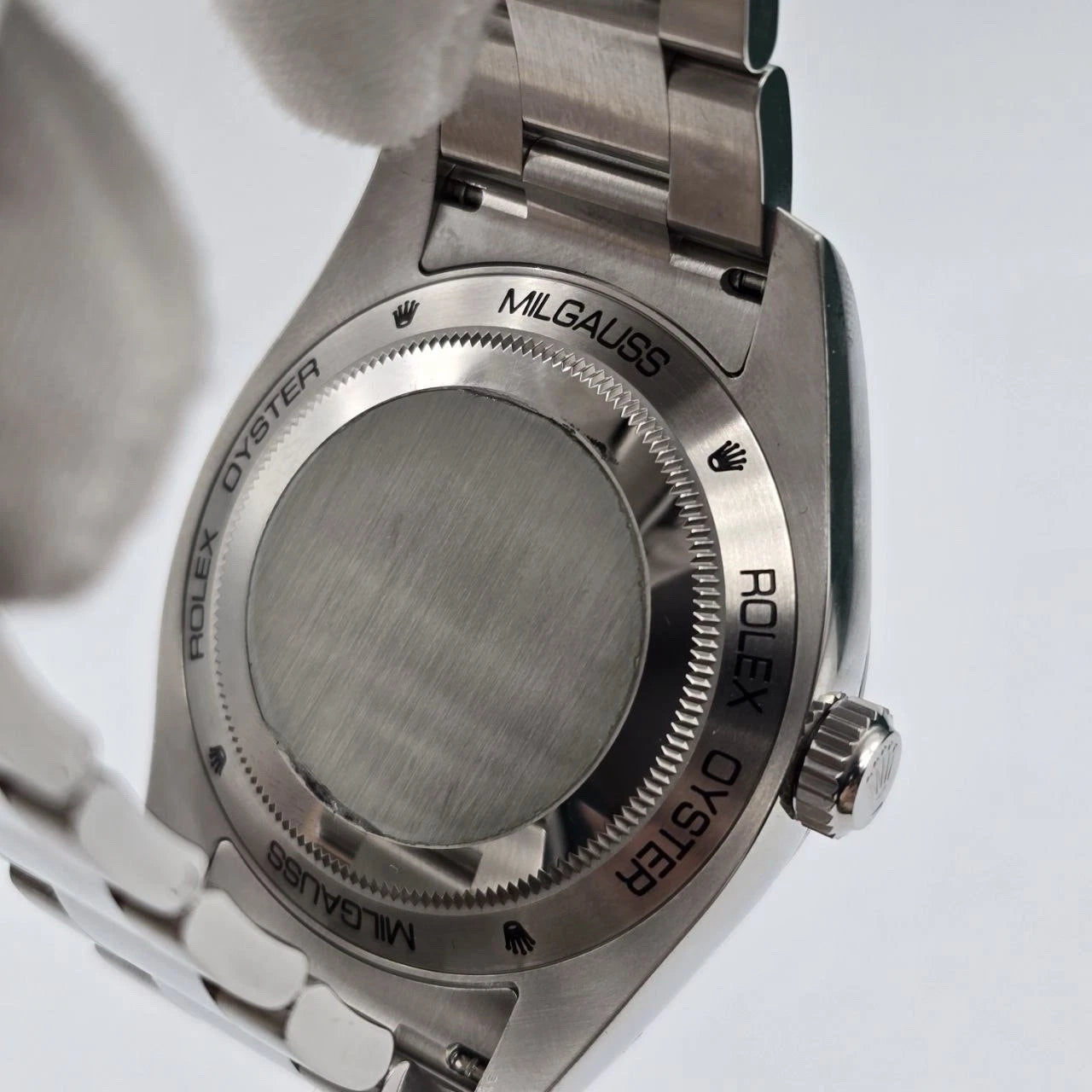 2021 PAPERS Rolex Milgauss 116400GV Black Green Stainless Steel 40mm BOX