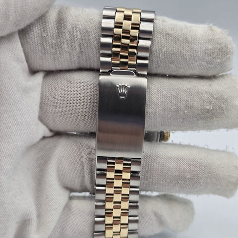 Rolex Datejust Two-Tone 18K Gold Factory Blue Dial Automatic 36mm 1601