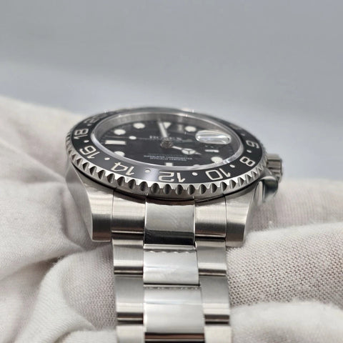 2012 PAPERS Rolex GMT Master II 116710LN Steel Ceramic Green Arrow 40mm BOX
