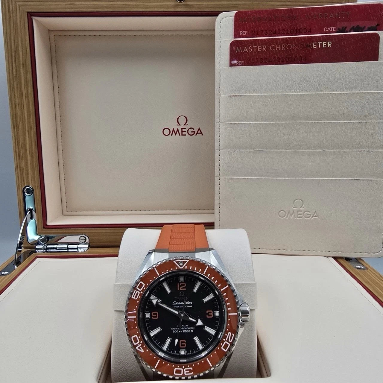 2025 Omega Seamaster Planet Ocean 600M Orange Watch 217.32.42.21.01.004
