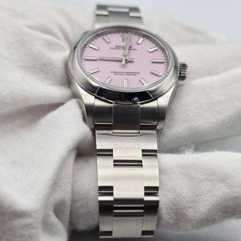 2026 NEW Rolex Oyster Perpetual Steel 31mm Candy Pink Dial 277200 UNWORN