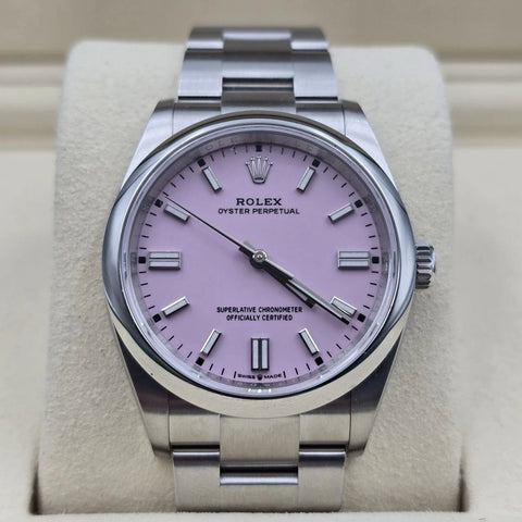 2026 NEW Rolex Oyster Perpetual Steel 36mm Candy Pink Dial 126000 UNWORN