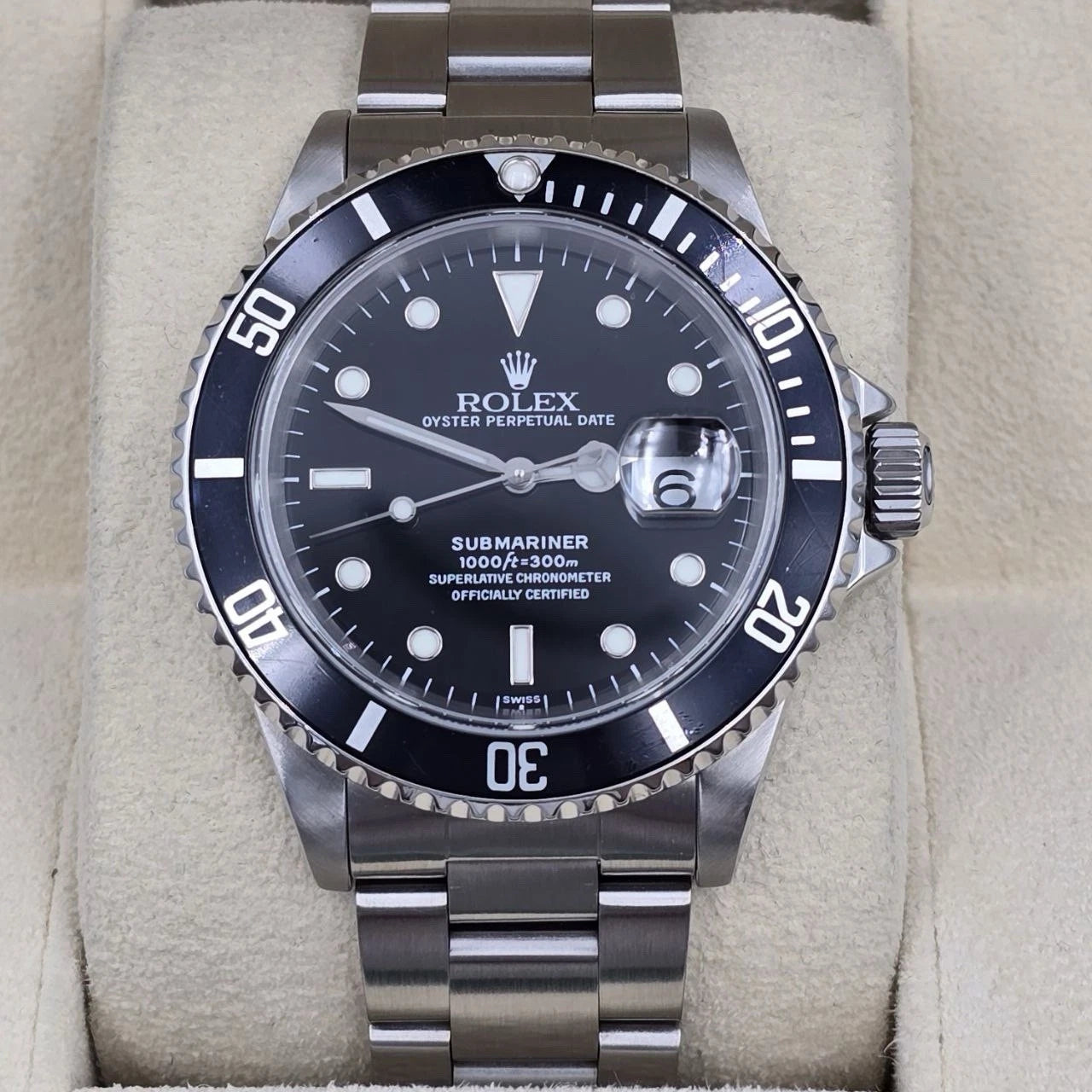 Rolex Submariner Date 16610 Black Dial Stainless Steel Oyster 40mm