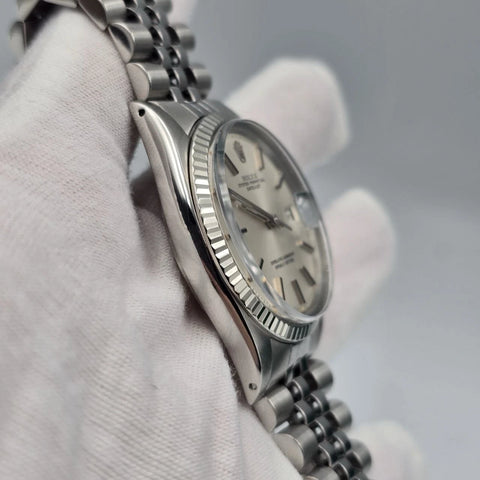 Rolex Datejust 1601 Stainless Steel Silver Stick Dial Jubilee 36mm Watch
