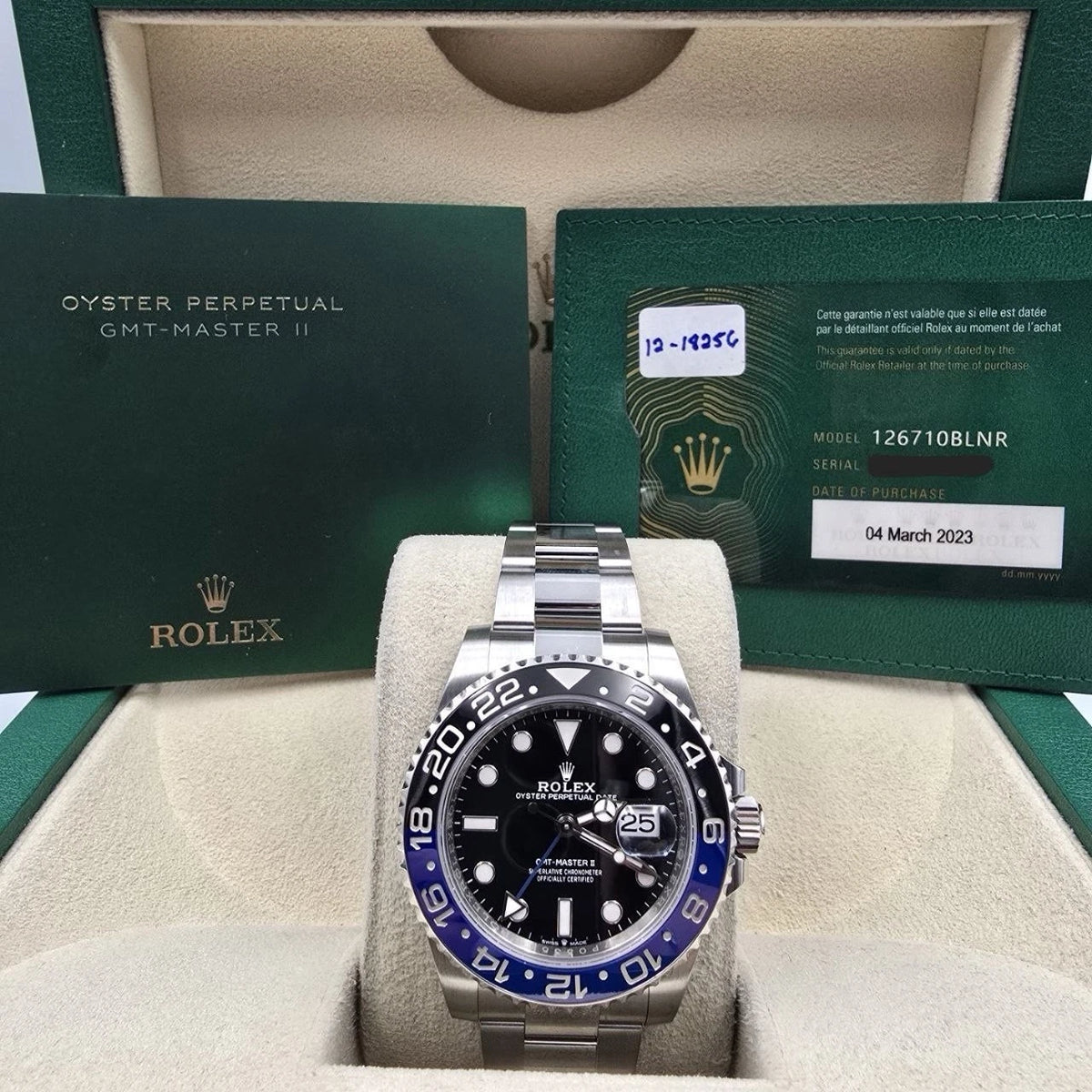 Rolex GMT Master II Batman 126710BLNR 1